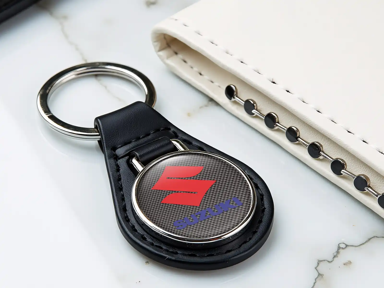 Suzuki Llavero Seguridad Cuero Alta Estilo Deriva